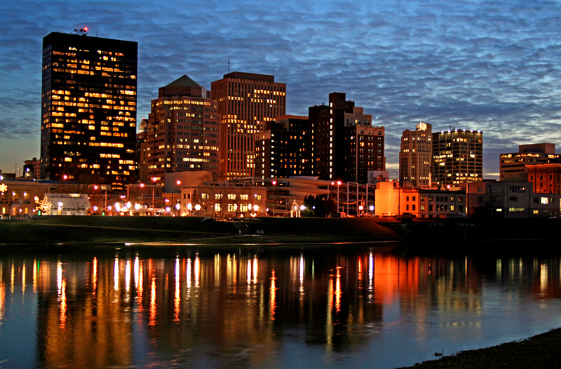 Dayton Skyline at Dusk